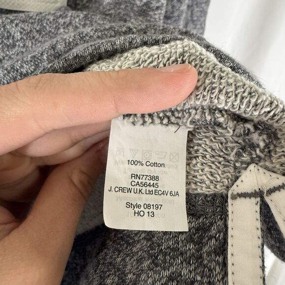 J. Crew Sweater Women's Small White Grey 1/4 Button Long Sleeve - Picture 7 of 11